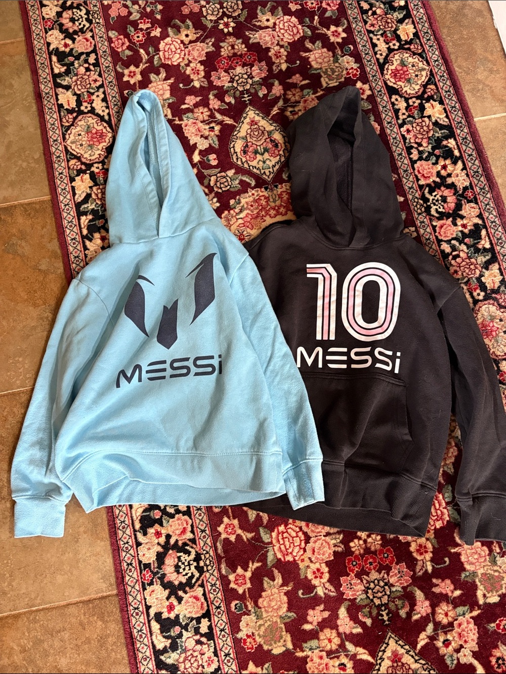 Messi Hoodies - Light Blue & Black